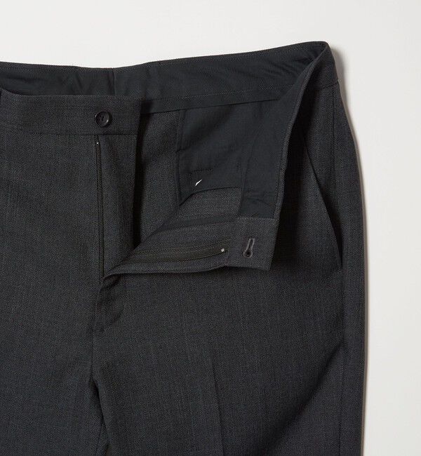 BEAUTY&YOUTH UNITED ARROWS「【WEB限定 WARDROBE SMART】LANATEC シャンブレー ノープリーツ パンツ」|スラックス|