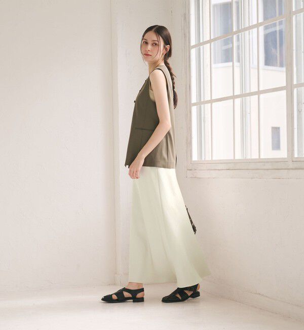 BEAUTY&YOUTH UNITED ARROWS「ポリエステルサテン マーメイドフレアスカート 」|スカート|