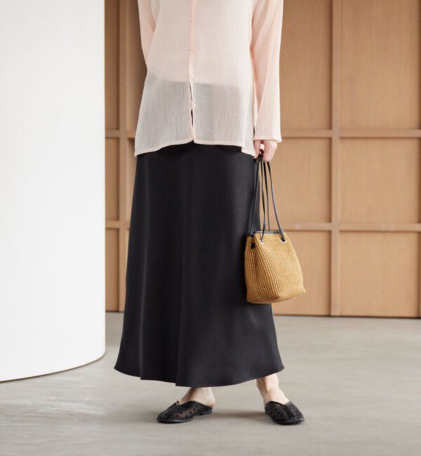 BEAUTY&YOUTH UNITED ARROWS「ポリエステルサテン マーメイドフレアスカート 」|スカート|