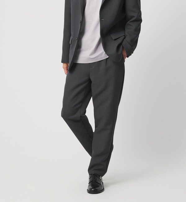 BEAUTY&YOUTH UNITED ARROWS「東レ/TORAY ワルツ 1プリーツ テーパード パンツ NO.5 セットアップ対応 ヨコストレッチ ウォッシャブル」|チノ|