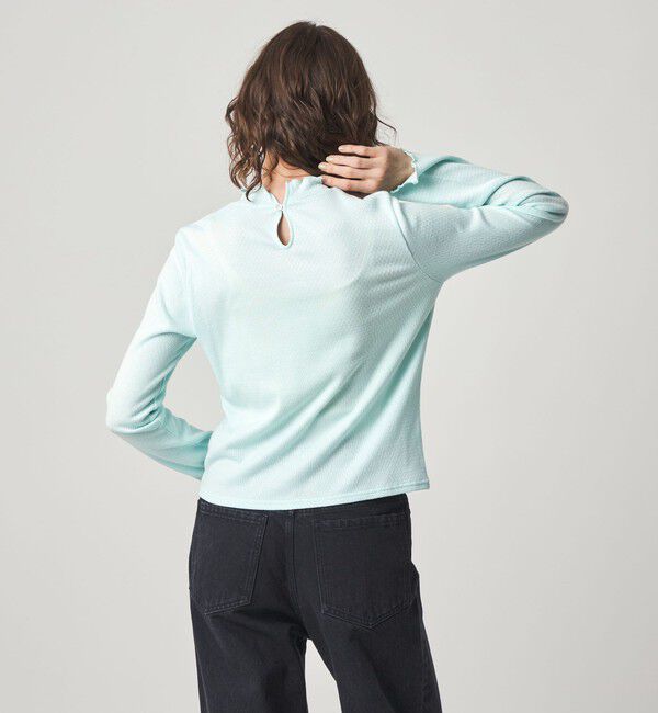 STEVEN ALAN「＜Steven Alan＞ドット リブ フリル プルオーバー」|Tシャツ・カットソー|