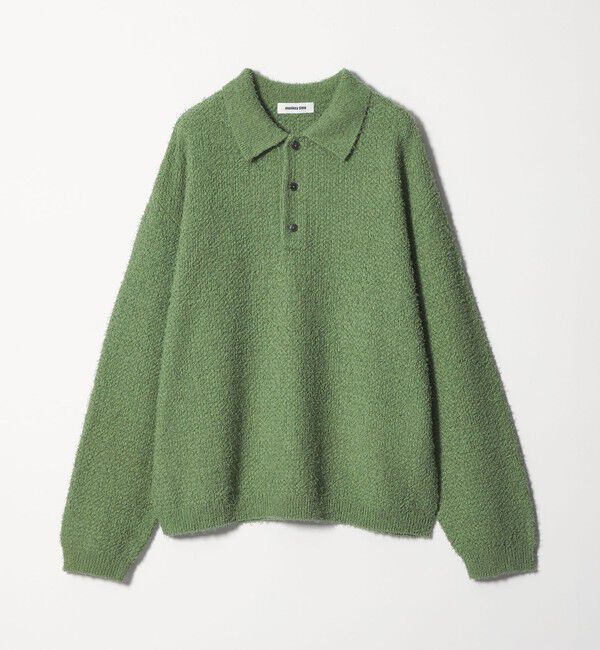 MONKEY TIME「コットン ナイロン カールヤーン ポロシャツ」|ニット・セーター|