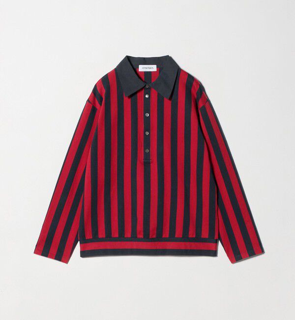 ATTISESSION「＜ATTISESSION＞コットン ストライプ ラガー シャツ」|ポロシャツ|