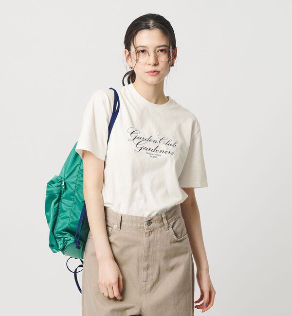 BEAUTY&YOUTH UNITED ARROWS「コットン ロゴ Tシャツ」|Tシャツ・カットソー|WHITE