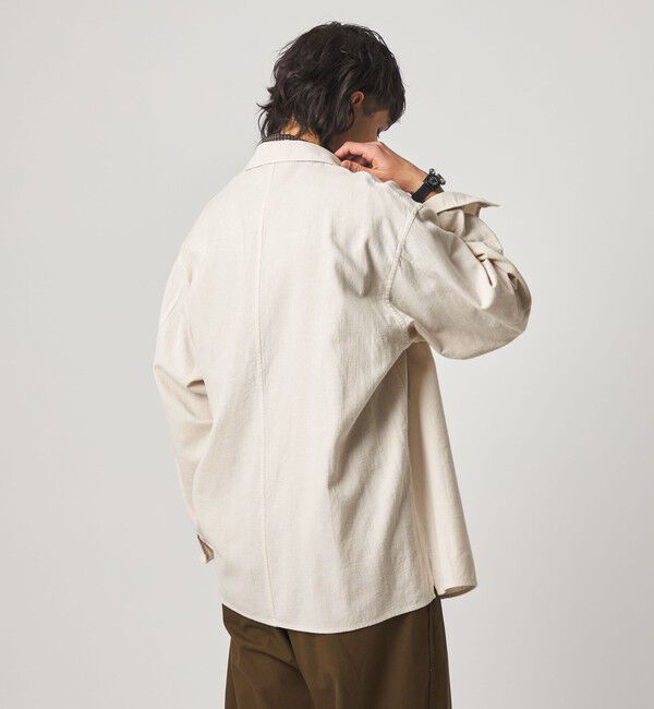 STEVEN ALAN「＜Steven Alan＞ CL クレープ オープンカラー オーバー シャツ」|シャツ・ブラウス|