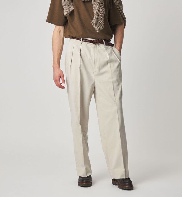 STEVEN ALAN「＜Steven Alan＞ グレース ツイル イン ツープリーツ ドレス トラウザーズII」|チノ|