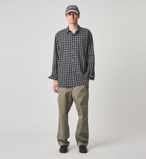 STEVEN ALAN「＜Steven Alan＞ C/L/S オンブレー チェック レギュラーカラー シャツ LOOSE」|シャツ・ブラウス|