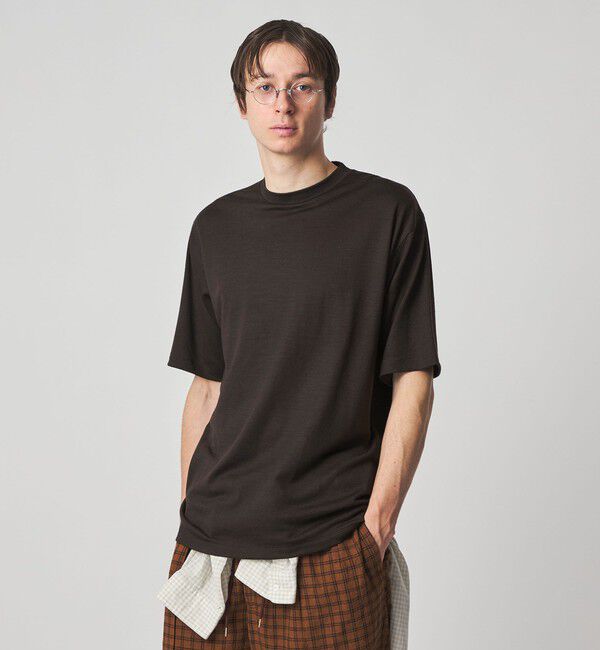 STEVEN ALAN「＜Steven Alan＞ メリノウール クルーネック ショートスリーブ Tシャツ」|Tシャツ・カットソー|