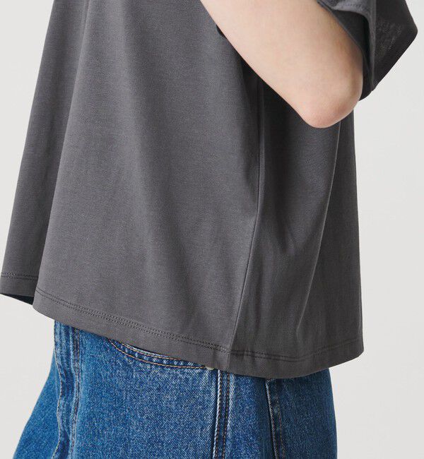 BEAUTY&YOUTH UNITED ARROWS「【WEB限定 Wardrobe DAILY MINIMAL】ケープフリル ショートスリーブプルオーバー UVカット 接触冷感」|Tシャツ・カットソー|