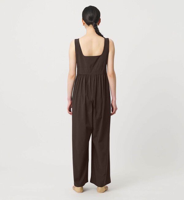 BEAUTY&YOUTH UNITED ARROWS「【WEB限定 Wardrobe DAILY MINIMAL】ギャザーノースリーブ オールインワン 接触冷感 UVカット はっ水」|オールインワン|