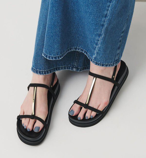 BEAUTY&YOUTH UNITED ARROWS「メタルプレート プラットフォーム サンダル」|サンダル|