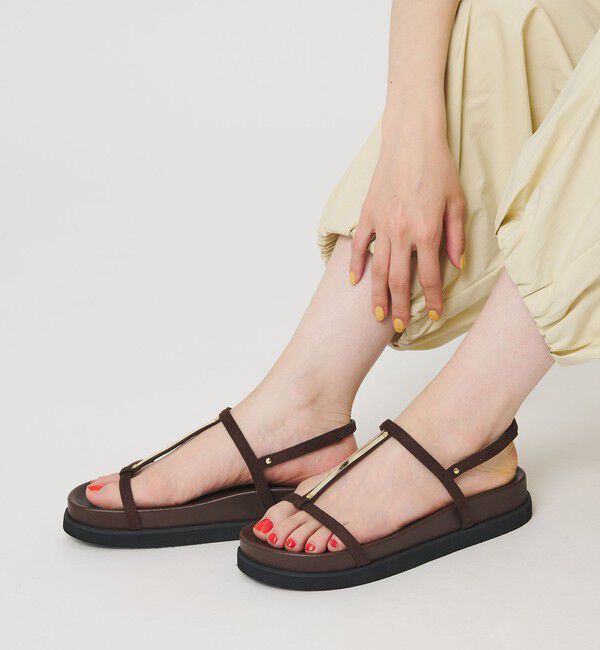 BEAUTY&YOUTH UNITED ARROWS「メタルプレート プラットフォーム サンダル」|サンダル|