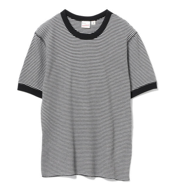 BEAMSBOY「【別注】Healthknit / ワッフル ボーダー Tシャツ」|Tシャツ・カットソー|