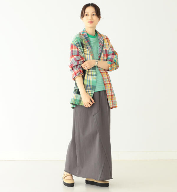 BEAMSBOY「【別注】Healthknit / ワッフル ボーダー Tシャツ」|Tシャツ・カットソー|