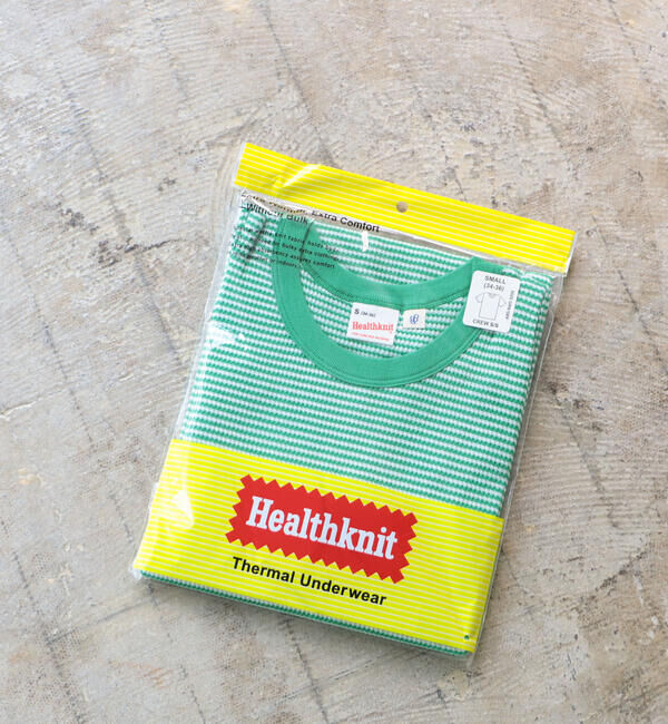 BEAMSBOY「【別注】Healthknit / ワッフル ボーダー Tシャツ」|Tシャツ・カットソー|