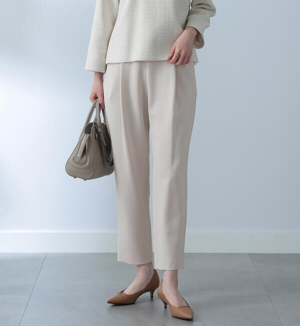 Demi-Luxe BEAMS 「トリアセ 1タック パンツ＊」|スラックス|