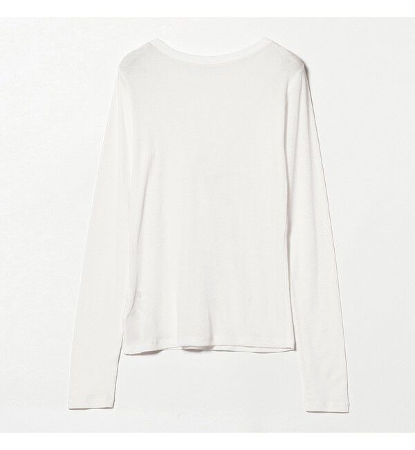 Ray BEAMS 「テレコ リブ クルーネック トップス」|Tシャツ・カットソー|