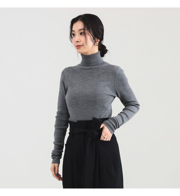 Demi-Luxe BEAMS 「リブ タートルネックニット」|ニット・セーター|