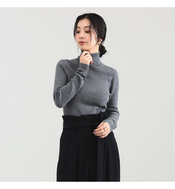 Demi-Luxe BEAMS 「リブ タートルネックニット」|ニット・セーター|