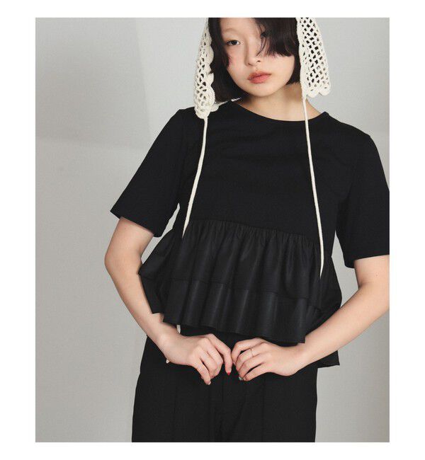 Ray BEAMS 「ティアード キリカエ クルーネック Tシャツ」|Tシャツ・カットソー|