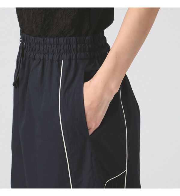 Ray BEAMS 「ストライプ キリカエ トラックパンツ」|チノ|