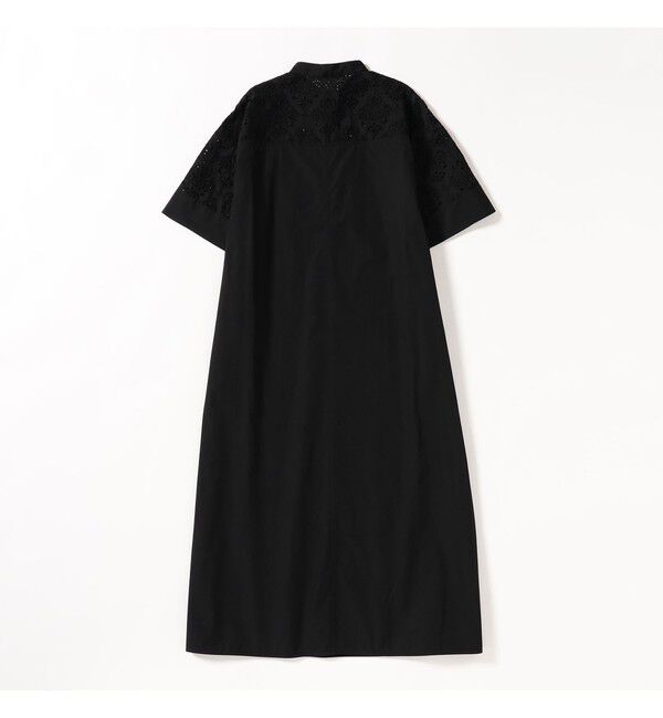 Demi-Luxe BEAMS 「TICCA / レース ハーフスリーブ シャツワンピース」|ワンピース|