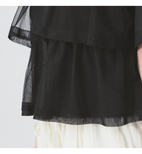 Ray BEAMS 「シアー ティアード クロップド シャツ」|シャツ・ブラウス|