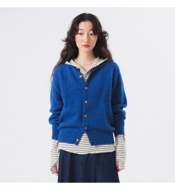 BEAMSBOY「【別注】Nor&rsquo;Easterly / シェットランド シャギー カーディガン 25F」|ニット・セーター|