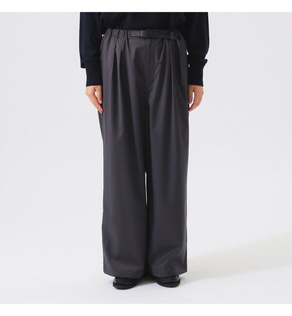 BEAMSBOY「【別注】Gramicci / 2プリーツ ワイド スラックス 25FW」|チノ|