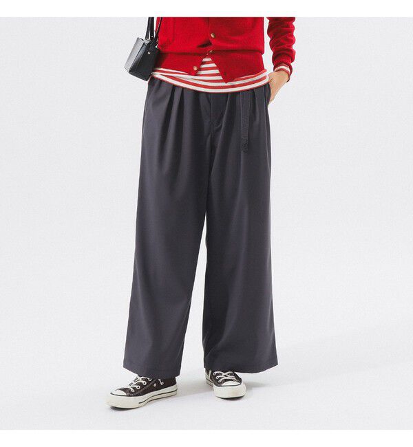 BEAMSBOY「【別注】Gramicci / 2プリーツ ワイド スラックス 25FW」|チノ|