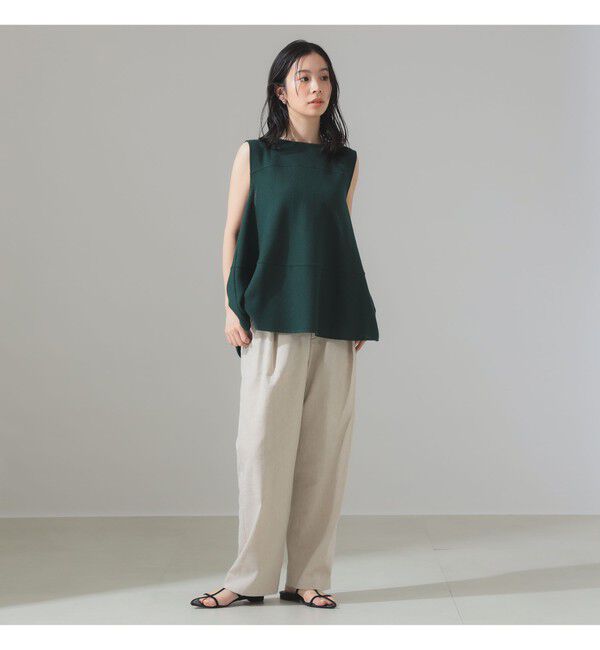 Demi-Luxe BEAMS 「ラッセルメッシュ ノースリーブ プルオーバー」|Tシャツ・カットソー|