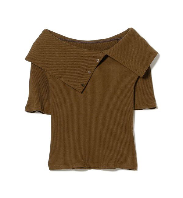 Ray BEAMS 「ビッグカラー オフショルダー Tシャツ」|Tシャツ・カットソー|