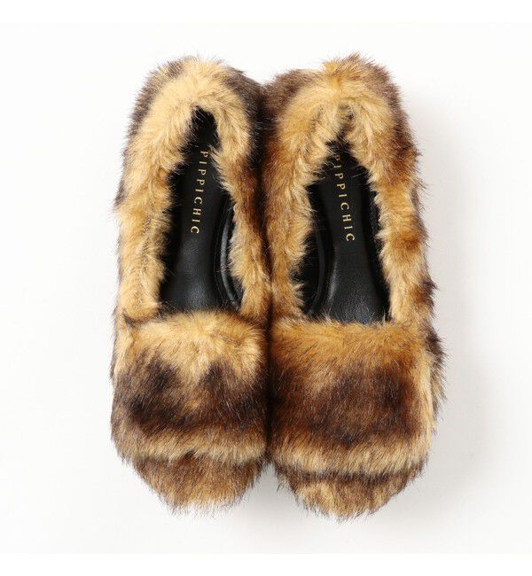 Demi-Luxe BEAMS 「PIPPICHIC / エコファー フラットシューズ」|スニーカー|