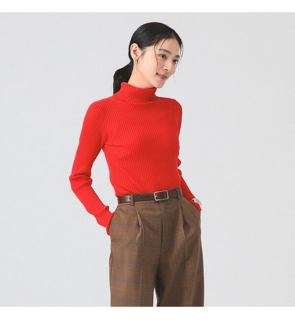 Ray BEAMS 「14ゲージ リブ タートル ネック ニット」|ニット・セーター|