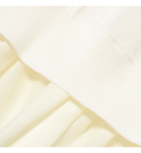 Ray BEAMS 「シアー ペプラム クルーネック ノースリーブ ニット」|ニット・セーター|