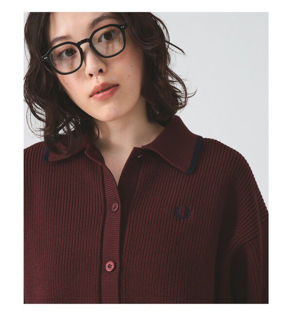 Ray BEAMS 「【別注】FRED PERRY / Tipped Collar Cardigan」|ニット・セーター|