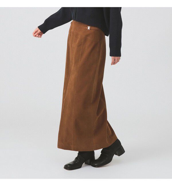 Ray BEAMS 「フロッキー ジップ スリット スカート」|スカート|