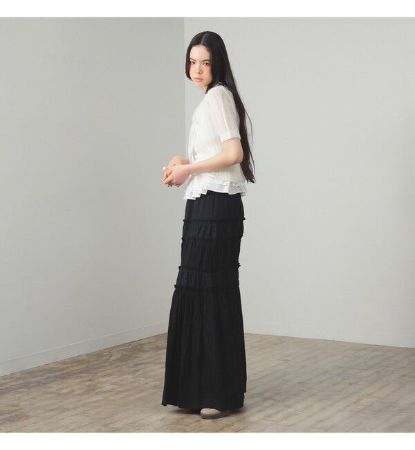 Ray BEAMS 「シャギー メッシュ ポロ カーディガン」|ニット・セーター|