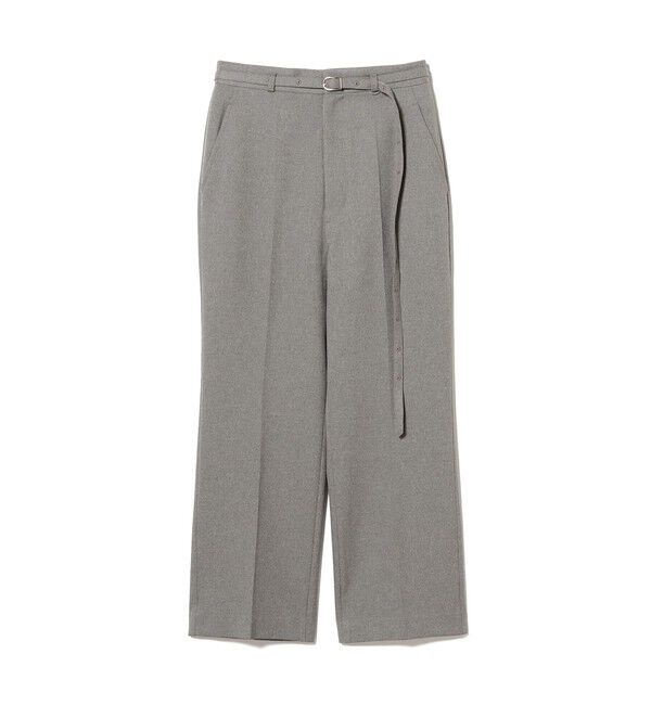 BEAMSBOY「maturely / リサイクル ポリエステル ベルト アレンジ パンツ」|チノ|