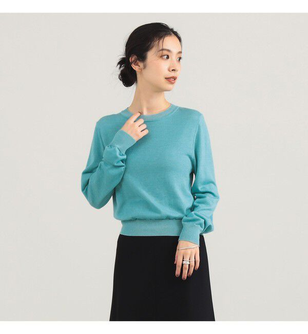 Demi-Luxe BEAMS 「TAN / テンセルウール ロングスリーブ Tシャツ」|ニット・セーター|