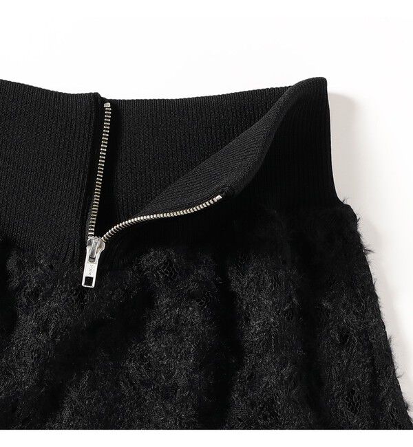 Ray BEAMS 「RBS / ウエスト リブ 起毛 レース スカート」|スカート|