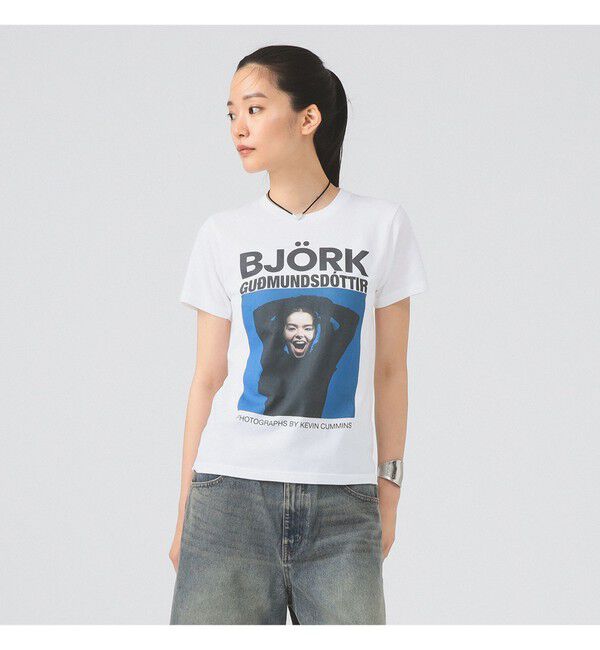 Ray BEAMS 「【別注】Kevin Cummins / 「Bjork」Photo T③」|Tシャツ・カットソー|
