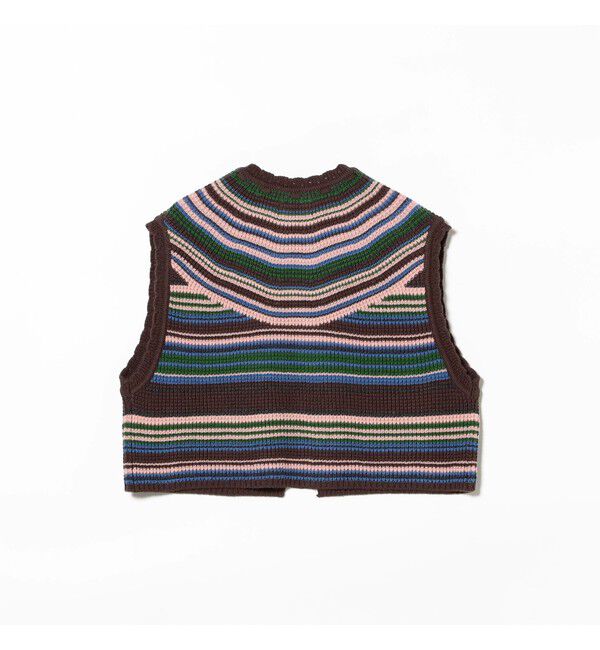 BEAMSBOY「マルチボーダー ベスト」|ベスト・ジレ|