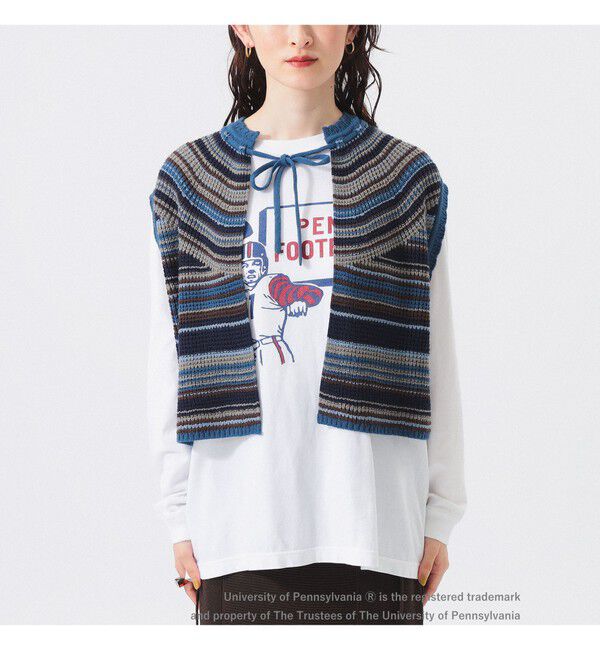 BEAMSBOY「マルチボーダー ベスト」|ベスト・ジレ|