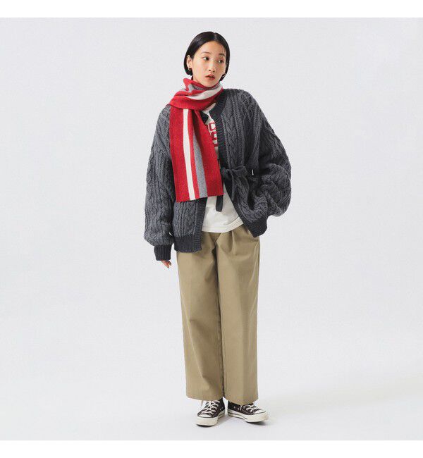 BEAMSBOY「3ゲージ 2トーン アラン カーディガン」|ニット・セーター|