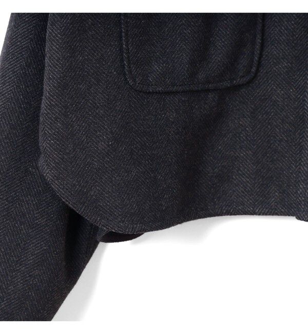 BEAMSBOY「ショート ヘリンボーン CPO ジャケット」|ブルゾン・スタジャン|