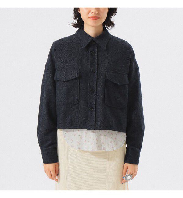 BEAMSBOY「ショート ヘリンボーン CPO ジャケット」|ブルゾン・スタジャン|