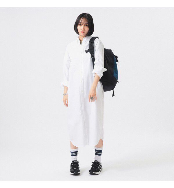 BEAMSBOY「オックスフォード BD ワンピース ロングスリーブ」|ワンピース|
