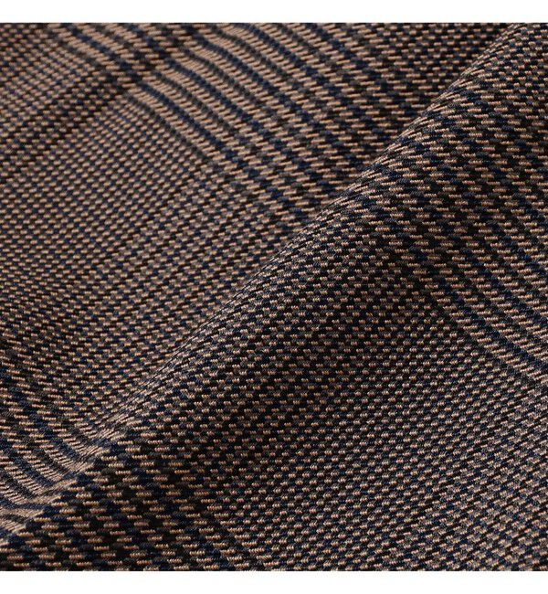 BEAMSBOY「チェック ロング ダブルヘム スラックス」|スラックス|