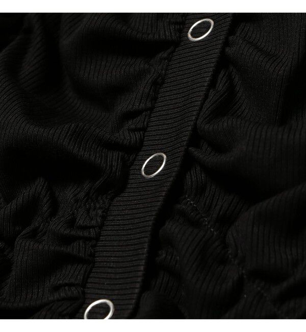 Ray BEAMS 「リブ シャーリング カーディガン」|カーディガン|